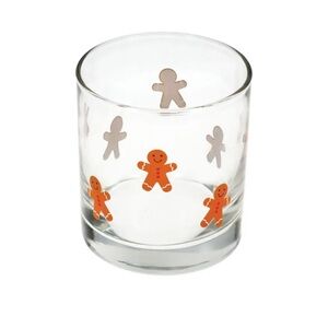 Dollar Tree set of 4 Gingerbread Man Glass Tumbler